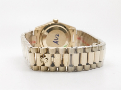 DayDate 128398TBR 36mm Wt 904L Dia YG/YG M-Wht/Dia GMF A2836