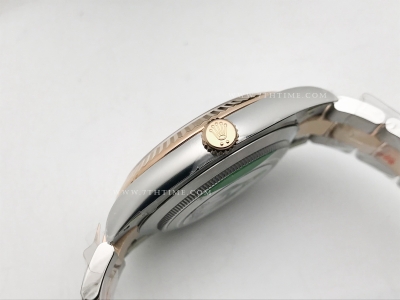 DJ2 41mm Oys Flt 904L RG/SS Silv/Dia Clean VR3235