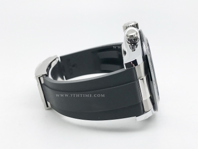 Daytona 116519 904L Wt SS/RU Grey/Stk SWF SH4130