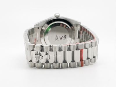 DayDate 40mm 904L Flt SS/SS I-Blue/Dia GMF A2836