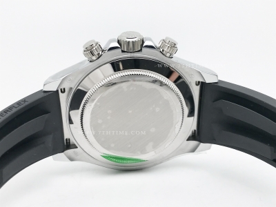 Daytona 116519 904L Wt SS/RU Grey/Stk SWF SH4130