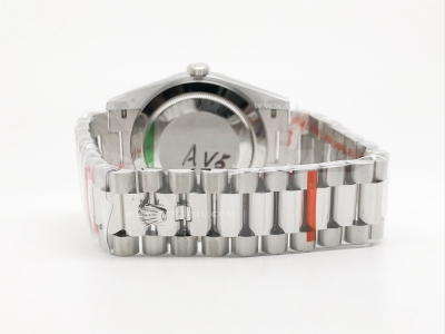 DayDate 40mm 904L Flt SS/SS Wht/Rm/Stk GMF A2836