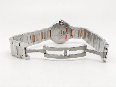 Balon Bleu Ladies 28mm RG RG/SS Wht/Dia V6F V7 Sw Qtz