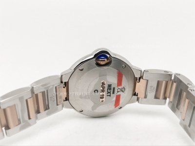 Balon Bleu Ladies 28mm RG RG/SS Wht/Dia V6F V7 Sw Qtz