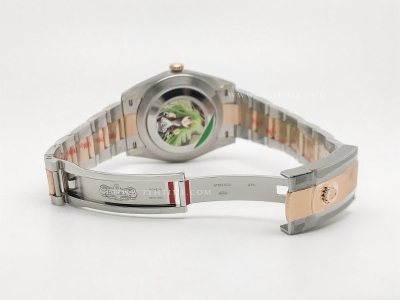 DJ2 41mm Oys Flt 904L RG/SS M-Wht/Dia Clean VR3235