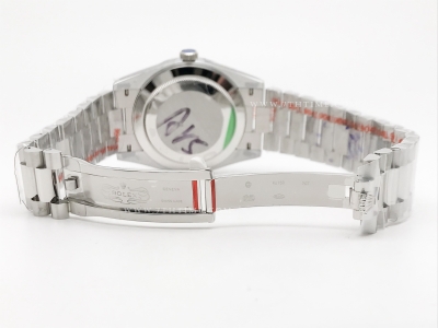 DayDate 40mm 904L Flt SS/SS Grn/Rm/Stk GMF A2836