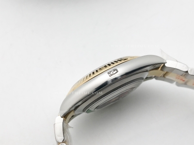 DJ2 41mm Oys Flt 904L YG/SS Blk/Stk Clean VR3235