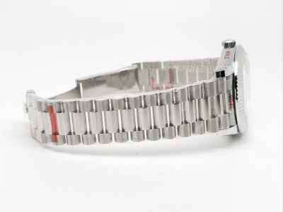 DayDate 40mm 904L Flt SS/SS Silv/Rm/Stk GMF A2836