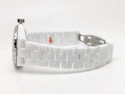 XHANEL J-12 38mm Wht CER/CER MOP/Num Dia HTF A2892