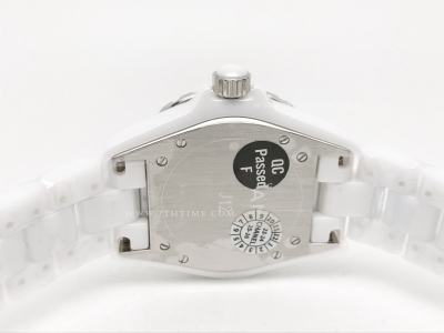 XHANEL J-12 38mm Wht CER/CER MOP/Num Dia HTF A2892