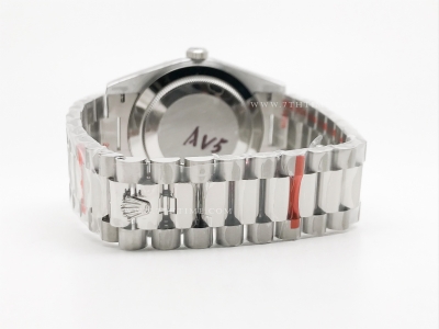 DayDate 40mm 904L Flt SS/SS Blue/Rm/Stk GMF A2836