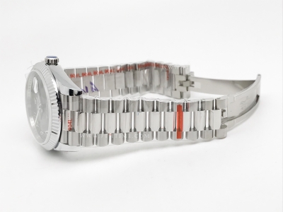 DayDate 40mm 904L Flt SS/SS Green/Ara GMF A2836