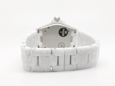 XHANEL J-12 38mm Wht CER/CER Wht/Num HTF A2892