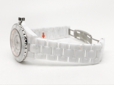 XHANEL J-12 38mm Wht CER/CER MOP/Dia HTF A2892