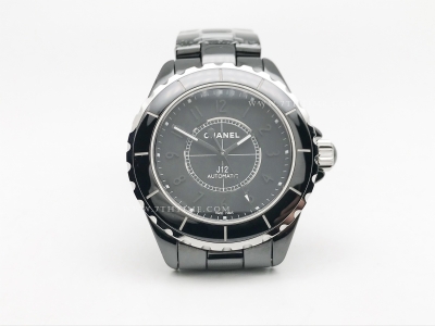 XHANEL J-12 38mm Blk CER/CER Blk/Num HTF A2892