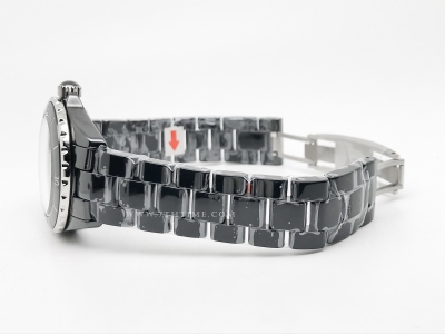 XHANEL J-12 38mm Blk CER/CER Blk/Dia HTF A2892