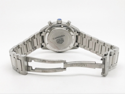 Carrera Chrono 42mm SS/SS White/Blk A8F VK63A