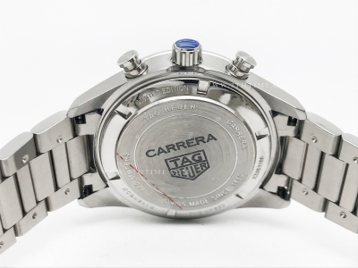 Carrera Chrono 42mm SS/SS White/Blk A8F VK63A