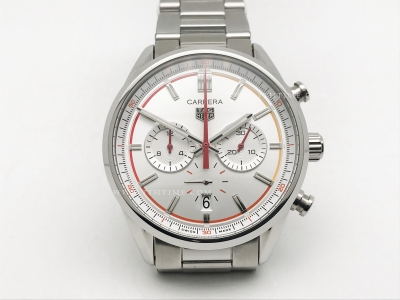 Carrera Chrono 42mm SS/SS White/Wht A8F VK63A
