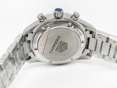 Carrera Chrono 42mm Blk SS/SS Blk/Blk A8F VK63A