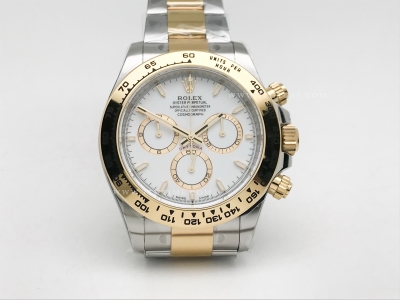 Daytona 126503 YG/SS Wht/Stk EWE A4131