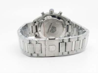 Carrera Chrono 42mm SS/SS Blue/Wht A8F VK63A