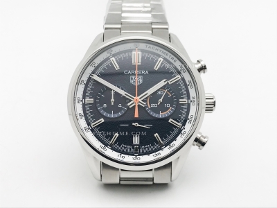 Carrera Chrono 42mm Wht SS/SS Blue/Blue A8F VK63A