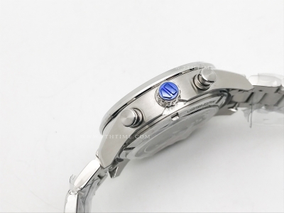 Carrera Chrono 42mm Wht SS/SS Blue/Blue A8F VK63A