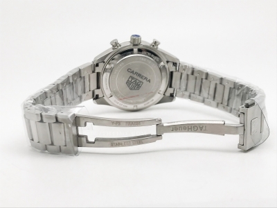 Carrera Chrono 42mm Wht SS/SS Blue/Blue A8F VK63A