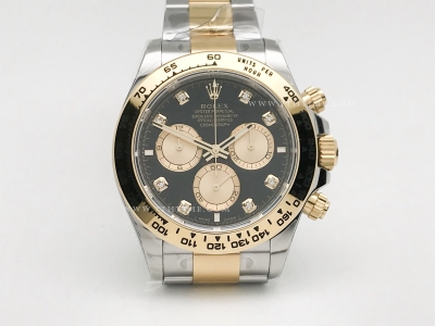 Daytona 126503 YG/SS Blk/Gold/Dia EWE A4131