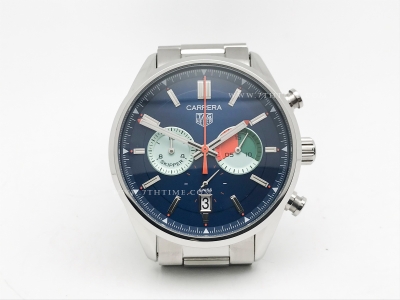 Carrera Chrono 42mm SS/SS Blue/Col A8F VK63A