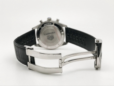 Carrera Chrono 42mm Wht SS/LE Blk/Wht A8F VK63A