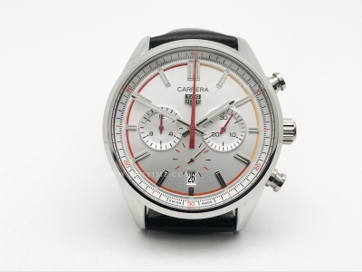 Carrera Chrono 42mm Wht SS/LE Wht/Wht A8F VK63A