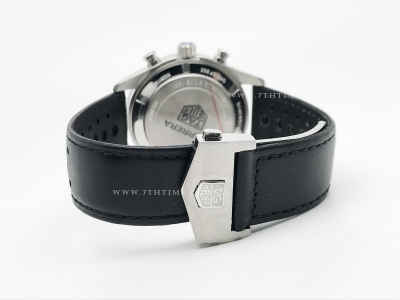 Carrera Chrono 42mm Wht SS/LE Blk/Blk A8F VK63A