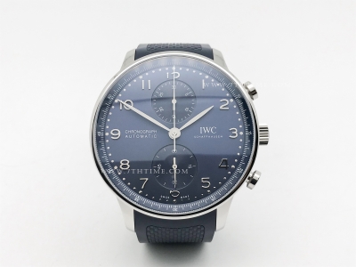 Portuguese Chrono IW3716 SS/RU Blue/Num Z+F A69355