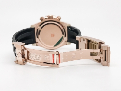 Daytona 126515LN RG/RU Blk/Gold/Stk EWE A4131