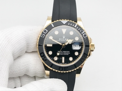 YachtMaster 226658 42mm Wt YG/RU Blk ARF VR3235
