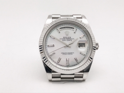 DayDate 40mm Flt Wt WG/WG M-Wht/Dia THB V3 SH3255