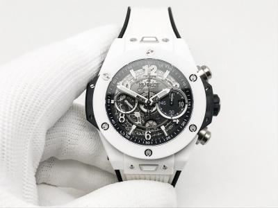 Big Bang Unico 42mm Cer Wht CER/RU Blk Ske BBF A1280