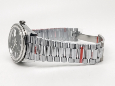 DayDate 40mm 904L B.Dia SS/SS Blk/B.Dia GMF A2836