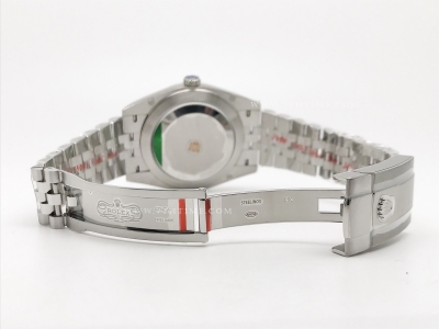 DJ2 41mm Jub Flt 904L SS/SS Green/Stk EWE A3235