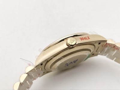 DayDate 40mm 904L B.Dia YG/YG Blk/B.Dia GMF A2836