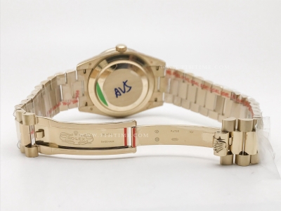 DayDate 40mm 904L B.Dia YG/YG O-Grn/Rm GMF A2836