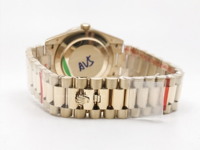 DayDate 40mm 904L B.Dia YG/YG O-Grn/Rm GMF A2836