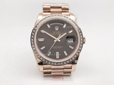 DayDate 40mm 904L B.Dia RG/RG Brwn/B.Dia GMF A2836