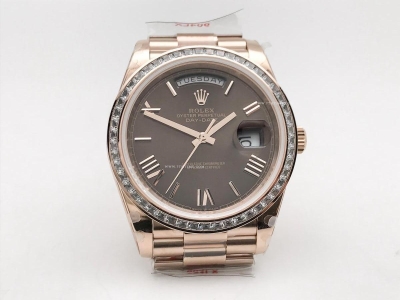 DayDate 40mm 904L B.Dia RG/RG Brwn/Rm GMF A2836