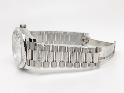 DayDate 40mm 228239 904L Flt Wt WG/WG Silv/Dia KF VR3255