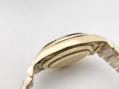 DayDate 40mm 228238 904L Flt Wt YG/YG Gold/Dia KF VR3255