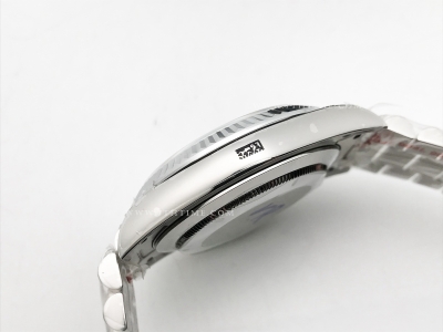 DayDate 40mm 904L Flt SS/SS L-Blue/Stk GMF VR3255