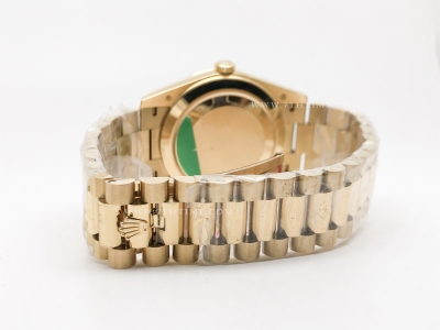 DayDate 40mm 228238 904L Flt Wt YG/YG Silv/Rm KF VR3255